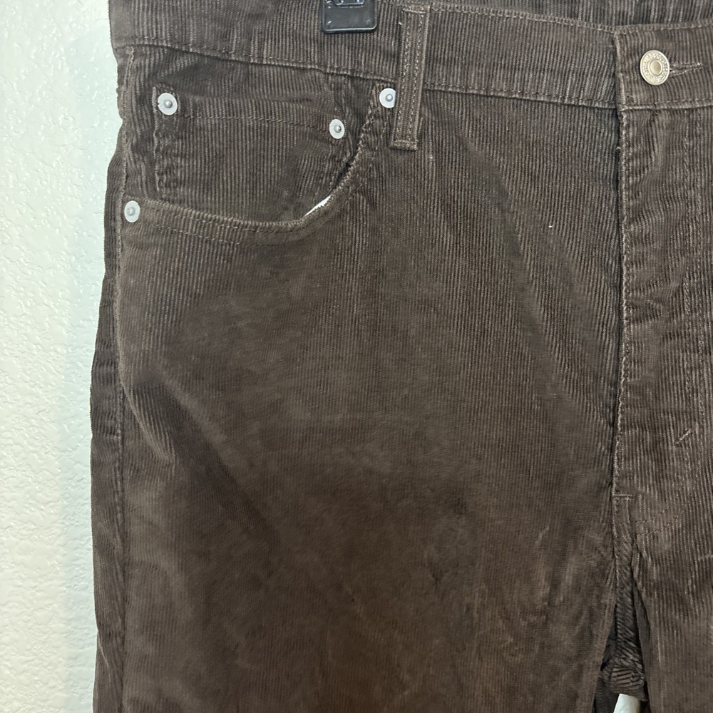 Levi's 511 Slim Fit Men's Corduroy Jeans 40x30 Brown Zip Fly Casual Straight Sli - Picture 3 of 16